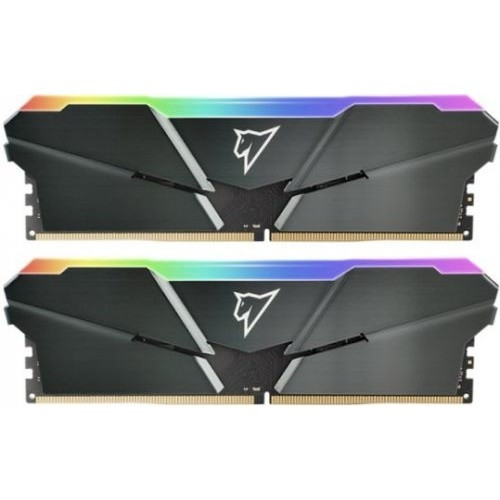 Модуль памяти Netac Shadow RGB DDR4-2666 16GB (8GB x 2) C19 Grey, 19-19-19-43, 1.2V, RGB Радиатор.