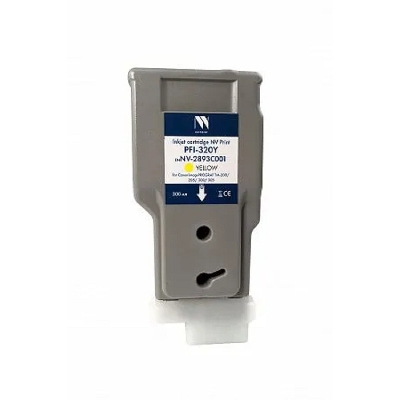 Струйный картридж NV Print PFI-320Y (NV-2893C001) Yellow для Canon ImagePROGRAF TM-200/205/300/305 (300 мл) Струйный картридж NV Print PFI-320Y (NV-2893C001) Yellow для Canon ImagePROGRAF TM-200/205/300/305 (300 мл)