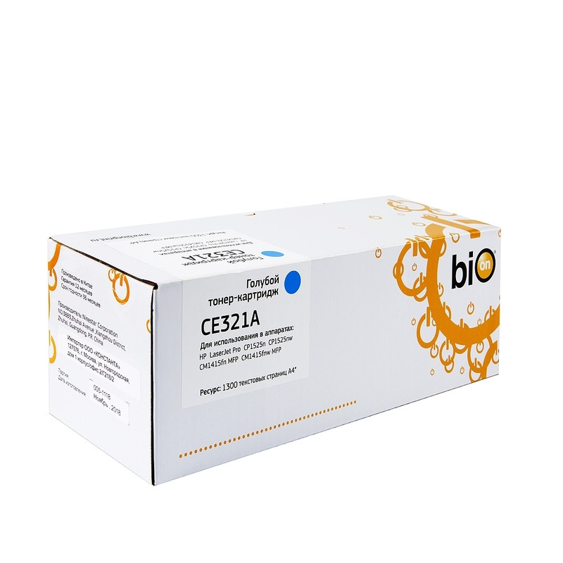 CE321A Картридж Bion для HP LJ CP1525 , голубой, (1300 стр.)