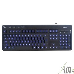 Keyboard A4Tech KD-126-1 USB (Черный + син. подсветка)