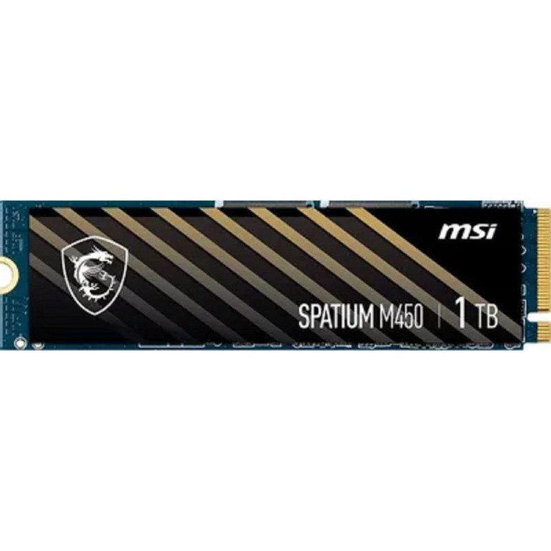 Твердотельный накопитель SSD MSI M.2 2280 1TB SPATIUM M450 Client  S78-440L0M0-P83, PCIe Gen4x4 with NVMe,  3D TLC, R/ W 3400/ 2500