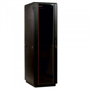 ЦМО! Шкаф телеком. напольный 42U (800x800) дверь стекло, черный (ШТК-М-42.8.8-1ААА-9005) (3 коробки)