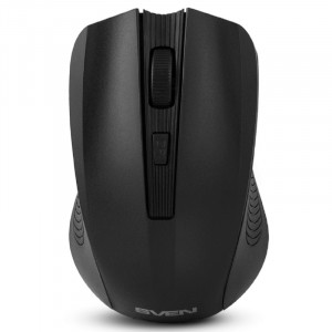Беспроводная мышь SVEN RX-400W чёрная (3+1кл. 600/1000/1400DPI, блист)