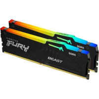 Память DDR5 2x8Gb 6000MHz Kingston KF560C36BBEAK2-16 Fury Beast RGB RTL Gaming PC5-48000 CL36 DIMM 288-pin 1.35В single rank с радиатором Ret Память DDR5 2x8Gb 6000MHz Kingston KF560C36BBEAK2-16 Fury Beast RGB RTL Gaming PC5-48000 CL36 DIMM 288-pin 1.35В single rank с радиатором Ret