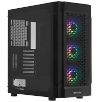 Корпус Thermaltake Versa T27 TG ARGB черный без БП ATX 4x120mm 6x140mm 2xUSB3.0 audio bott PSU