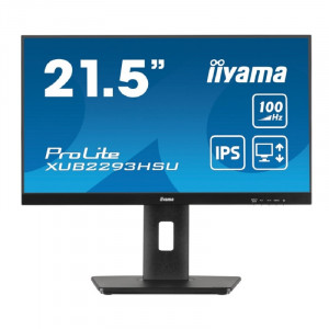 LCD IIYAMA 21.5" XUB2293HSU-B6 {IPS 1920x1080 100Hz 1ms 178/178 250cd 1000:1 8bit(6bit+FRC) HDMI1.4 DisplayPort1.2 2xUSB2.0 2x2W Pivot VESA}