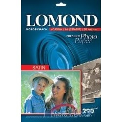 LOMOND 1108200  Фотобумага "Сатин" 1х 290г/м2, А4, 20л