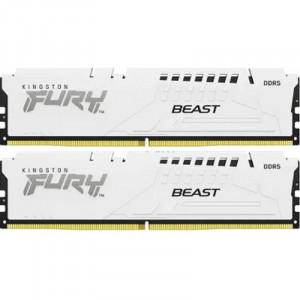 Kingston 32GB 5600MT/s DDR5 CL40 DIMM (Kit of 2) FURY Beast White XMP KF556C40BWK2-32