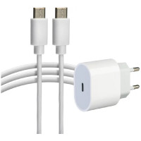 Rexant (16-0233-4) Сетевое зарядное устройство USB-C, 20Вт в комплекте с кабелем USB-C – USB-C 