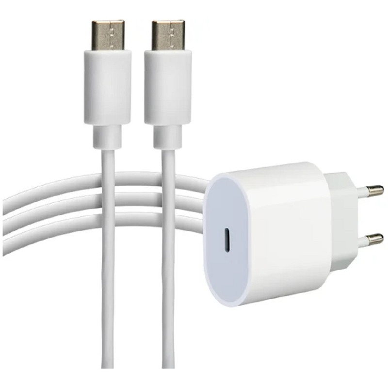 Rexant (16-0233-4) Сетевое зарядное устройство USB-C, 20Вт в комплекте с кабелем USB-C – USB-C 