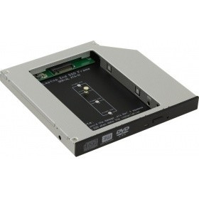 ORIENT Адаптер UHD-2M2C12, для SSD M.2 (NGFF) для установки в SATA отсек оптического привода ноутбука 12.7 мм (30347)