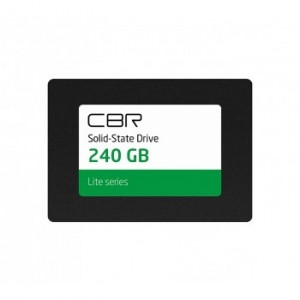 CBR SSD-240GB-2.5-LT22, Внутренний SSD-накопитель, серия "Lite", 240 GB, 2.5", SATA III 6 Gbit/s, SM2259XT, 3D TLC NAND, R/W speed up to 550/520 MB/s, TBW (TB) 120