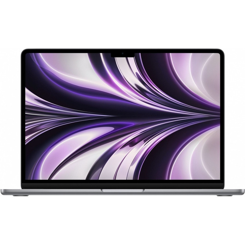 Apple MacBook Air 13-inch Mid 2022 [MC7U4B/A] (КЛАВ.РУС.ГРАВ.) Space Gray 13.6" Liquid Retina {(2560x1600) M2 8C CPU 8C GPU/16GB/256GB SSD/рекоменд.переходник 11007065}