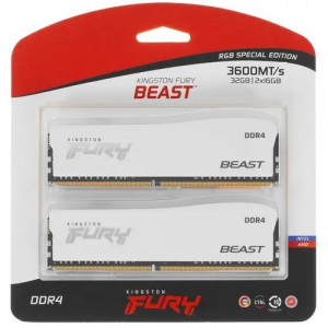 Комплект модулей памяти Kingston FURY Beast RGB KF436C18BWAK2/32 DDR4 32GB (Kit 2x16GB) 3600MHz