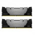 Память оперативная/ Kingston 32GB 4600MT/s DDR4 CL19 DIMM (Kit of 2) 1Gx8 FURY Renegade Black