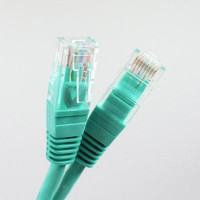 Патч-корд литой "Telecom" UTP кат.5е 1,0м зеленый <NA102-G-1M> 