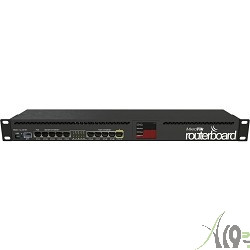 MikroTik RB2011UiAS-RM RouterBOARD роутер для помещений: 10 Ethernet (5 Gigabit), 1 SFP, 128 МБ RAM, сенсорный дисплей и раздача PoE-питания на 10 порту