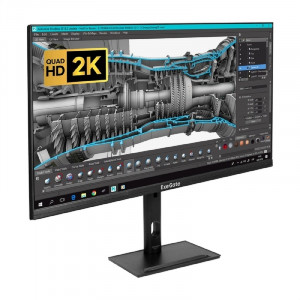 LCD ExeGate 27" ES2707TA SmartView черный {IPS 2560x1440 75Hz 1ms 250cd HDMI DisplayPort USB Speakers} [EX296976RUS]