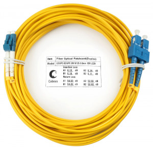 Cabeus FOP(d)-9-LC-SC-15m Шнур оптический duplex LC-SC 9/125 sm 15м LSZH