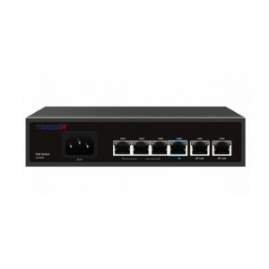 Коммутатор неуправляемый TRASSIR TR-NS1206-65-4PoE Fast Ethernet РоЕ оснащен 4 РоЕ-портами RJ-45 и 2 uplink-портами 10/100 Мбит/с Коммутатор неуправляемый TRASSIR TR-NS1206-65-4PoE Fast Ethernet РоЕ оснащен 4 РоЕ-портами RJ-45 и 2 uplink-портами 10/100 Мбит/с