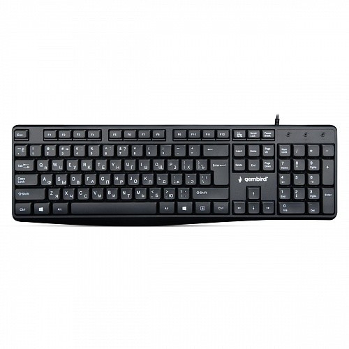 Клавиатура Gembird KB-8410,{USB, черный, 104 клавиши, кабель 1,5м}					