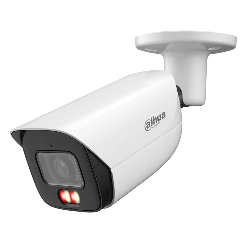 DAHUA DH-IPC-HFW3249EP-S-IL-0360B Уличная цилиндрическая IP-видеокамера 2Мп, 1/2.9” CMOS, объектив 3.6мм, видеоаналитика, микрофон, ИК 50м, LED 50м, IP67, металл