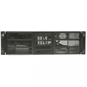 Procase Корпус 3U server case,6x5.25+4HDD,черный,без блока питания(PS/2,mini-redundant,2U-redundant),глубина 450мм,MB ATX 12"x9.6",4slot