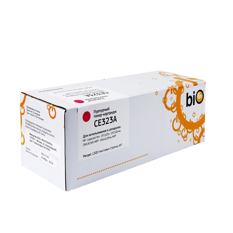 CE323A Картридж Bion для HP LJ CP1525, пурпурный, (1300 стр.)