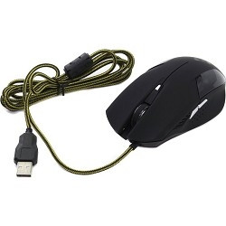 Oklick 765G черный Мышь оптическая (1600dpi) USB игровая (6but)