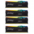 Память DDR5 4x32GB 5600MHz Kingston KF556C40BBAK4-128 Fury Beast Black RGB RTL Gaming PC5-44800 CL40 DIMM 288-pin 1.25В dual rank с радиатором Ret Память DDR5 4x32GB 5600MHz Kingston KF556C40BBAK4-128 Fury Beast Black RGB RTL Gaming PC5-44800 CL40 DIMM 288-pin 1.25В dual rank с радиатором Ret