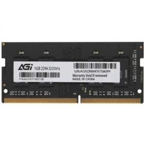 Память SO-DIMM DDR4 16GB AGI PC25600 3200MHz CL22 1.2V (AGI320016SD138)