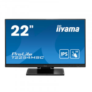 LCD Iiyama 21.5" T2254MSC-B1AG TOUCH черный {IPS 1920x1080 60Hz 4ms 250cd HDMI DisplayPort USB M/M HAS}