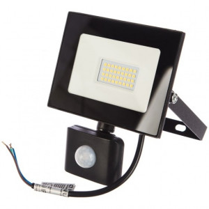 Ultraflash LFL-5002S  C02 черный (LED прожектор с датчиком, 50 Вт, 230В, 6500К)