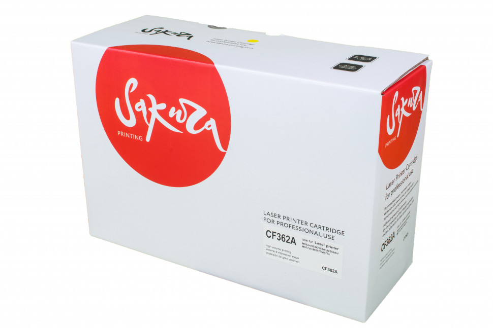 CF362A (HP 508A) Картридж Sakura для HP Color LJ Enterprise M553n/553X/553dn HP Color LaserJet Enterprise M552dn, желтый, 5000 к.