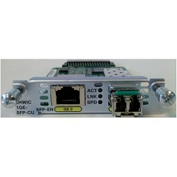 EHWIC-1GE-SFP-CU= EHWIC EHWIC 1 port dual mode SFP(100M/1G) or GE(10M/100M/1G) Spare