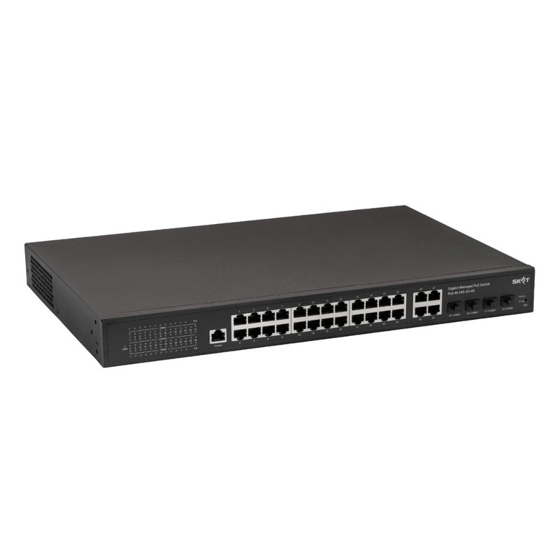 БАСТИОН SKAT PoE-M-24G-4G-4S управляемый L2+ коммутатор PoE Plus, 400Вт, порты: 24-Ethernet, 4-Uplink, 4-SFP (4092