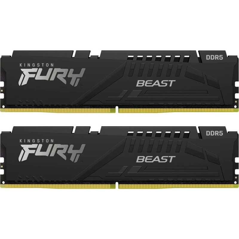 Память оперативная/ Kingston 16GB 6000MT/s DDR5 CL30 DIMM (Kit of 2) FURY Beast Black EXPO