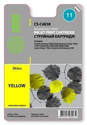 C4838_CACTUS Картридж (CS-C4838) №11 (желтый) для HP 2000/2500; 1000/1100/1200/2200/2300/26