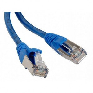 Hyperline PC-LPM-STP-RJ45-RJ45-C5e-10M-LSZH-BL Патч-корд F/UTP, экранированный, Cat.5е, LSZH, 10 м, синий
