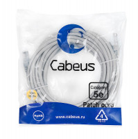 Cabeus PC-UTP-RJ45-Cat.5e-10m-LSZH Патч-корд U/UTP, категория 5е, 2xRJ45/8p8c, неэкранированный, серый, LSZH, 10м Cabeus PC-UTP-RJ45-Cat.5e-10m-LSZH Патч-корд U/UTP, категория 5е, 2xRJ45/8p8c, неэкранированный, серый, LSZH, 10м