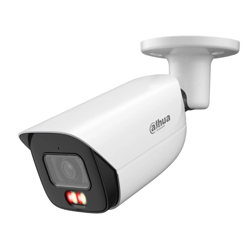 DAHUA DH-IPC-HFW3249EP-S-IL-0600B Уличная цилиндрическая IP-видеокамера 2Мп, 1/2.9” CMOS, объектив 6.0мм, видеоаналитика, микрофон, ИК 50м, LED 50м, IP67, металл