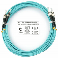 Cabeus FOP-50-ST-ST-25m Шнур оптический duplex ST-ST 50/125 mm OM3 25м LSZH Cabeus FOP-50-ST-ST-25m Шнур оптический duplex ST-ST 50/125 mm OM3 25м LSZH