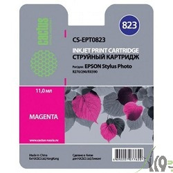 Cactus EPT0823 Картридж струйный Cactus CS-EPT0823 пурпурный для Epson Stylus Photo R270/290/RX590 (11,4ml)