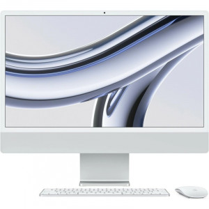Apple iMac 24 2023 [Z19500023] (КЛАВ.РУС.ГРАВ.) Silver 24" Retina 4.5K {Apple M3 8C CPU 8C GPU/16GB/512GB SSD/без переходника на EU арт.11007065}