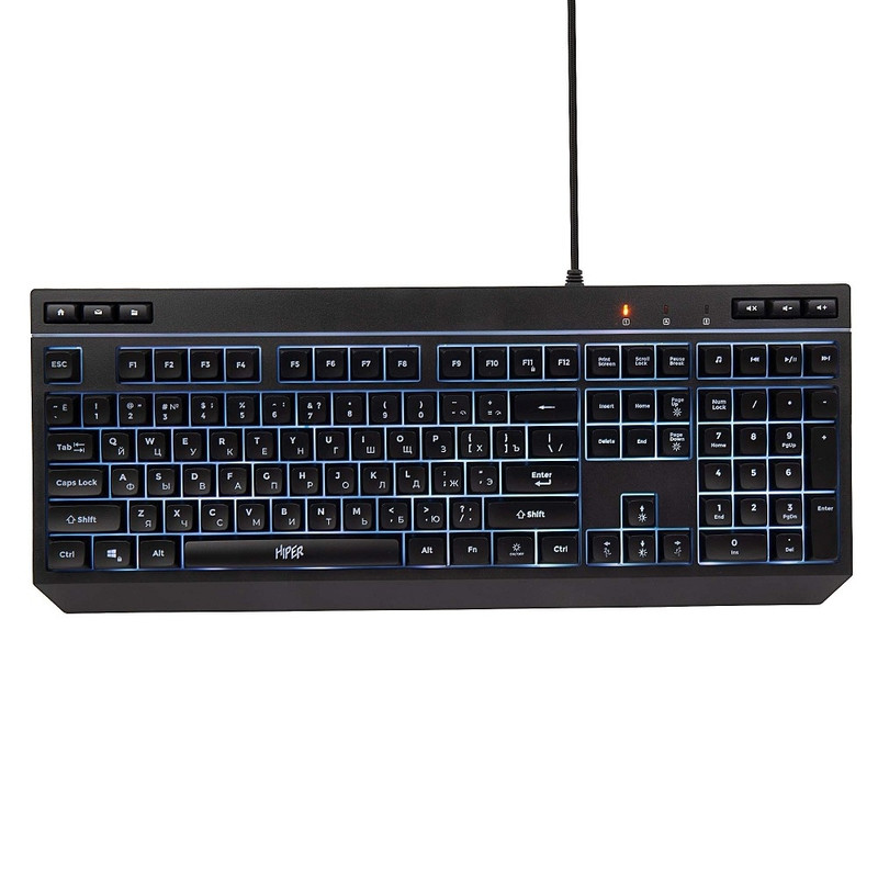 Игровая клавиатура HIPER GKEY-1100, черный