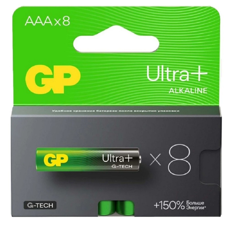 GP 24AUPA21-2CRB8 96/768 Ultra Plus Alkaline 24А AAA (8 шт. в уп-ке)