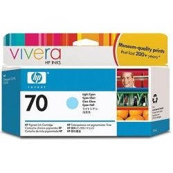 HP C9390A Картридж №70, Light Cyan {DJ Z2100/Z3100, Light Cyan (130 ml)}