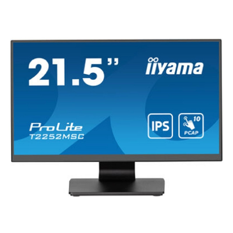 LCD Iiyama 21.5" T2252MSC-B2 TOUCH черный {IPS 1920x1080 60Hz 5ms 250cd HDMI DisplayPort USB M/M}