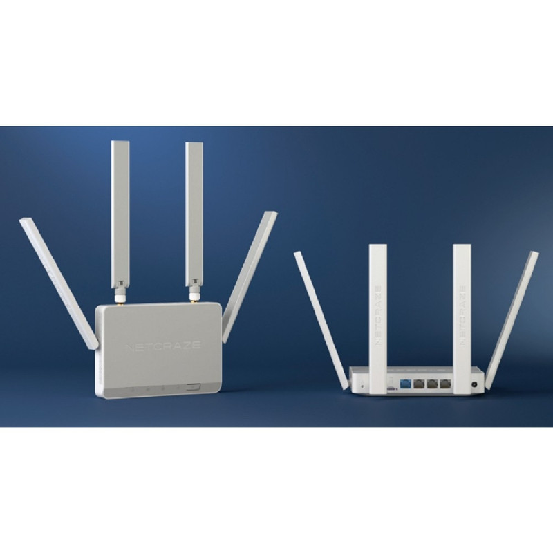 Netcraze Explorer 4G (NC-4910) Интернет-центр с модемом 4G, Mesh Wi-Fi 5 AC1200 и 4-портовым Smart-коммутатором Netcraze Explorer 4G (NC-4910) Интернет-центр с модемом 4G, Mesh Wi-Fi 5 AC1200 и 4-портовым Smart-коммутатором