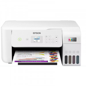 МФУ струйный Epson EcoTank L3266 цветная печать, A4, с СНПЧ, цвет белый [c11cj66416]